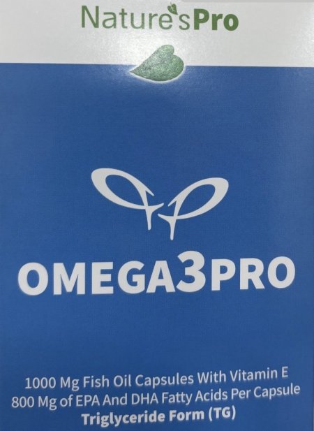 اوميجا 3 OMEGA3PRO يحتوي على فيتامين E كمضاد للأكسدة لدعم صحة القلب والدماغ والمفاصل