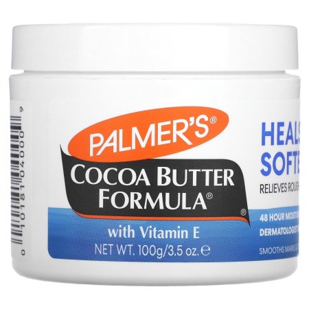 زبدة الكاكاو الأصلية من Palmer's®، المصنوعة من زبدة الكاكاو المرطبة بشكل مكثف وفيتامين E.