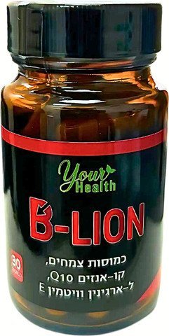 B-LION كبسولات عشبية من بي-لايون تحتوي على إنزيم Q10، إل-أرجينين، وفيتامين E للرجال لدعم الصحة الجنسية