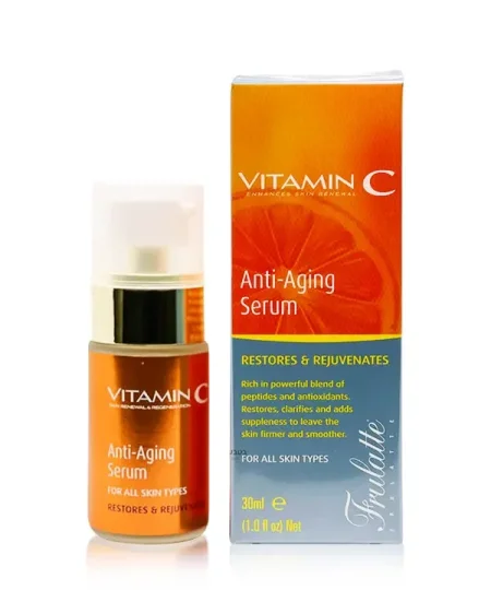 سيروم Frulatte Vitamin C Anti-Aging Serum، وهو سيروم مضاد للشيخوخة بفيتامين سي.