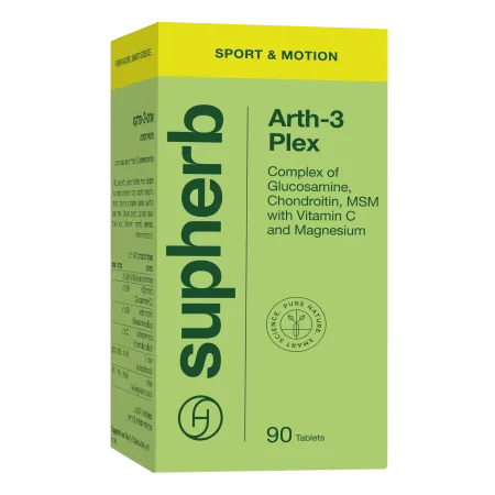 Arth-3 Plex مكملًا غذائيًا مصممًا خصيصًا لدعم صحة المفاصل والحركة.