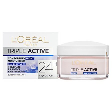 كريم الليل "تريبل أكتيف" من لوريال باريس (L'Oréal Paris Triple Active Night Cream).