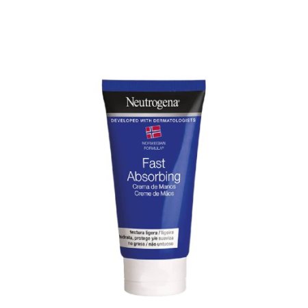 كريم اليدين سريع الامتصاص من مجموعة "نورويجيان فورمولا" من نيتروجينا. Neutrogena يتميز بتركيبة خفيفة وغير دهنية تمتصها البشرة بسرعة.