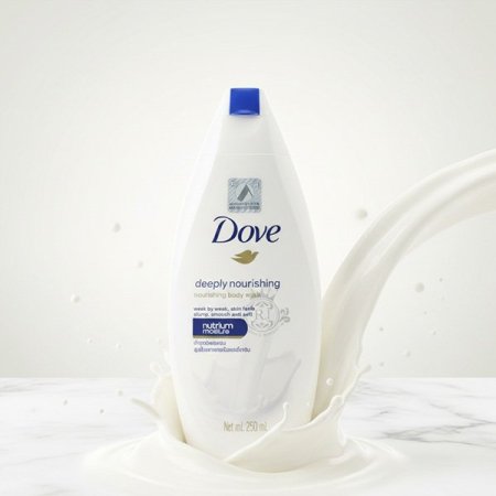 غسول الجسم جل استحمام دوف (Dove) المغذي بعمق (Deeply Nourishing) الذي يتميز بتركيبته الغنية بمركبات مرطبة للحفاظ على نعومة البشرة.