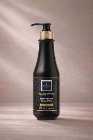 مقشر الجسم بالكافيار الأسود و زيت المكاديميا وزيت الأرغان لترطيب وتنعيم البشرة.
