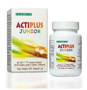 أقراص المص "فلوريس أكتي بلس جونيور" (Floris ActiPlus Junior) للأطفال.  تستخدم لتخفيف آلام الحلق. تحتوي على البروبوليس وفيتامين C والزنك. بنكهة الفواكه ولا تحتوي على سكر مضاف. العبوة تحتوي على 30 قرص مص.